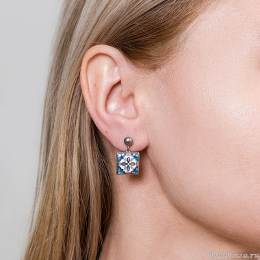 Серьги Fiore Luna, ENAMEL MIX